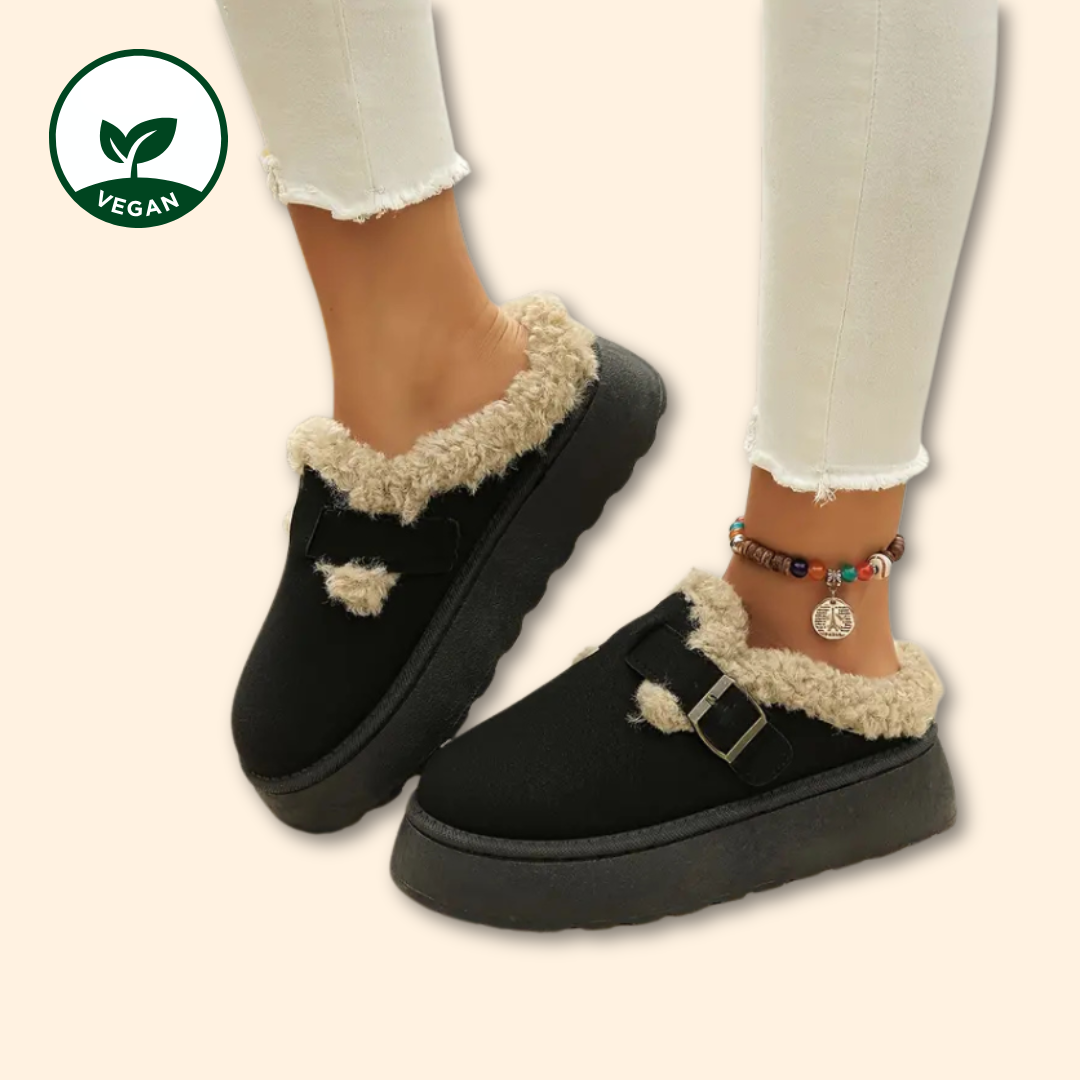 UGG Slipper Alternative - UGG Slides - UGG Dupes - UGG Alternative schwarz - Wolkis Slipper - Aurora Hikari