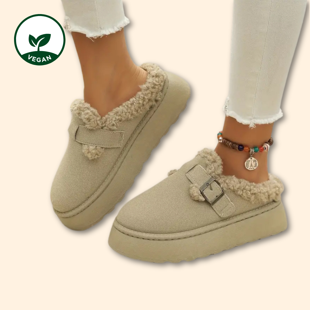 UGG Slipper Alternative - UGG Slides - UGG Dupes - UGG Alternative khaki - Wolkis Slipper - Aurora Hikari