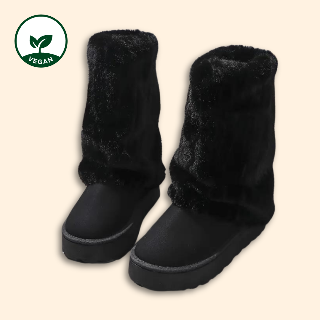 Fur UGG Alternative - vegane Fell UGGs - UGG Dupes - UGG Alternative schwarz - Wolkis Boots - Aurora Hikari