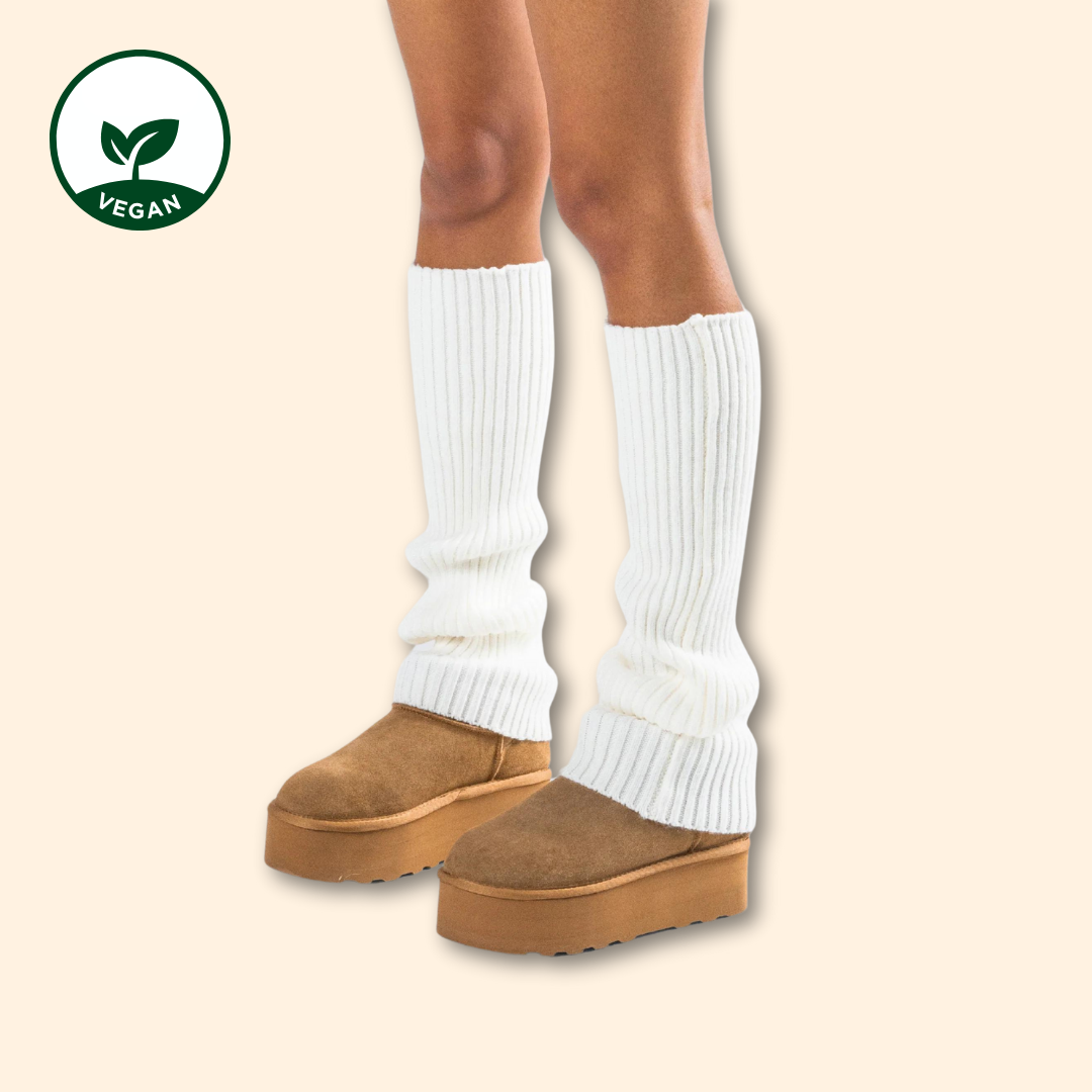 Beinwärmer - weiße Beinwärmer - Beinwärmer weiß - Beinwärmer für UGGs - Beinwärmer für UGG Boots - Socken für UGGs - Socken für UGG Boots