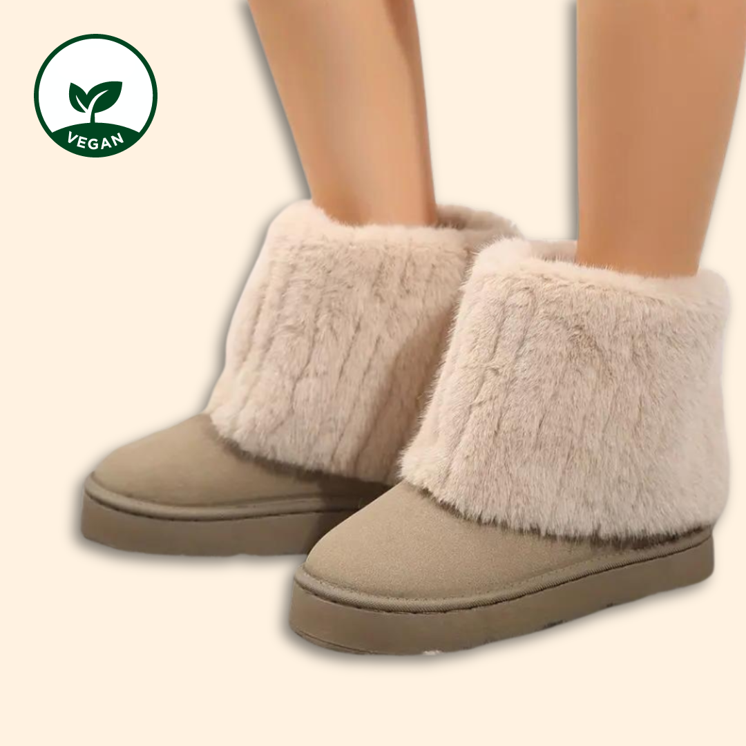 Fur UGG Alternative - vegane Fell UGGs - UGG Dupes - UGG Alternative khaki - Wolkis Boots - Aurora Hikari