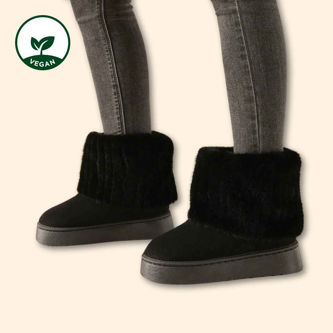 Fur UGG Alternative - vegane Fell UGGs - UGG Dupes - UGG Alternative schwarz - Wolkis Boots - Aurora Hikari