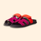 Hermis - Hermes Sandalen rot schwarz - Hermes Latschen - Damen Sandalen Hermes - Hermes Chypre - Hermes Dupes