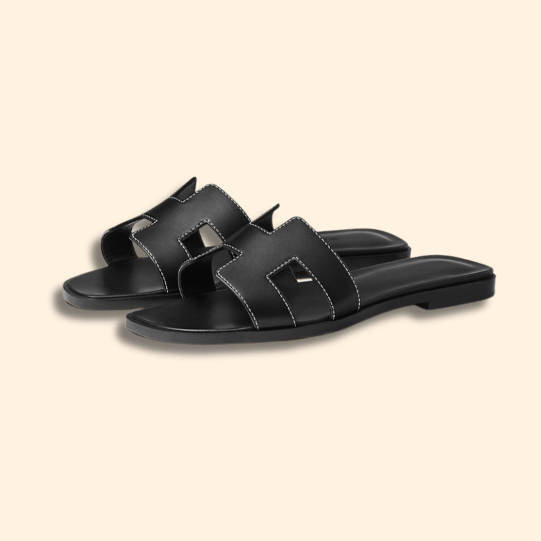 Hermis - Hermes Sandalen - Hermes Sandalen schwarz - Damen Sandalen Hermes - Hermes Oran - Hermes Sandalen Dupe