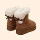 Günstige UGG Alternative Braune Fell Boots - Wolkis Schuhe - Aurora Hikari - Vegane Boots - Damen Schuhe