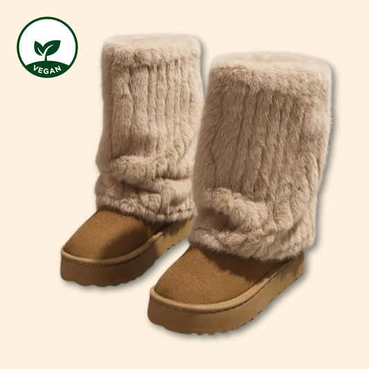 Fur UGG Alternative - vegane Fell UGGs - UGG Dupes - UGG Alternative braun - Wolkis Boots - Aurora Hikari