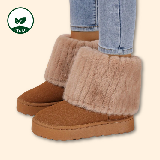 Fur UGG Alternative - vegane Fell UGGs - UGG Dupes - UGG Alternative braun - Wolkis Boots - Aurora Hikari