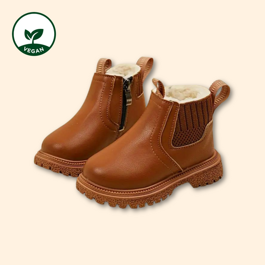 Wolkis Schuhe - Aurora Hikari - Kinder Chelasea Boots - Kinder Boots - Kinder Stiefel braun - Kinder Wolkis